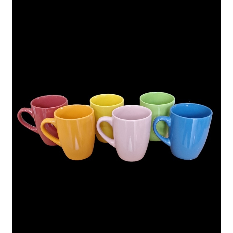 Kaleidos Tazza set 6 pezzi colazione multicolor ML 400 ceramica